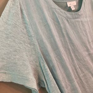 J.Jill mixed media linen top